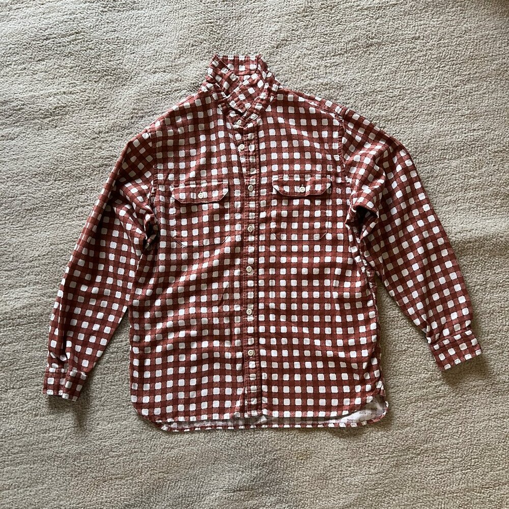 Levis Relaxed Classic Worker Plaid Button Up Men's Medium L/S